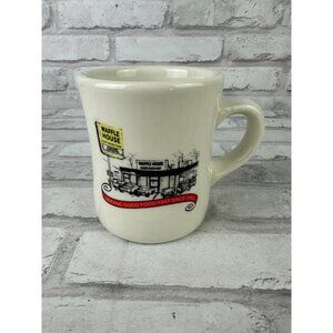 Waffle House 2012 Tuxton Heavy White Ceramic Restaurant Advertising Mug 8 Oz